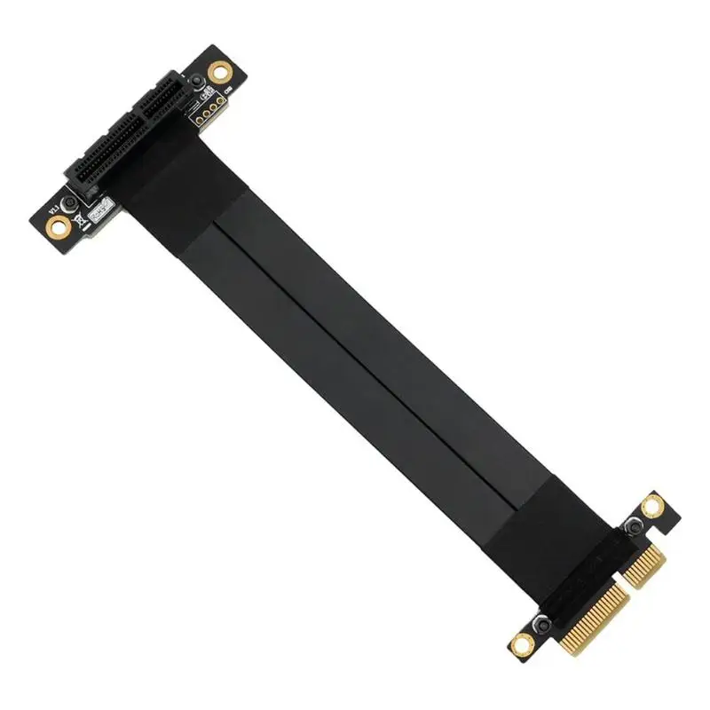 

PCIe x4 Riser Card Extender Cable PCI Express Connector Graphics Card Cable Extension Port Adapter for PC Computer