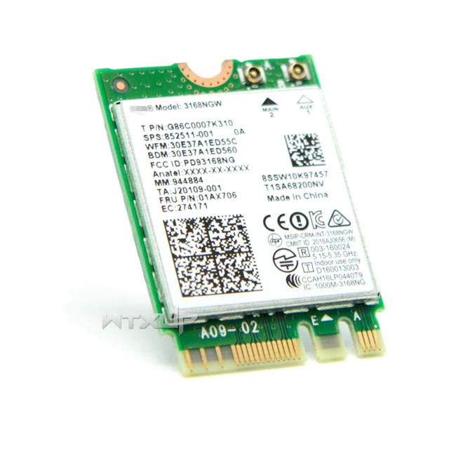 online shop wireless adapter card for intel 3168ngw dual band wifi