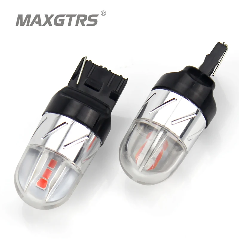 

2x T20 7440 W21W 3030 Auto DRL Car LED Turn Signals Light Bulbs Brake Rear Reverse Lamp White/Red/Amber Daytime Running Light