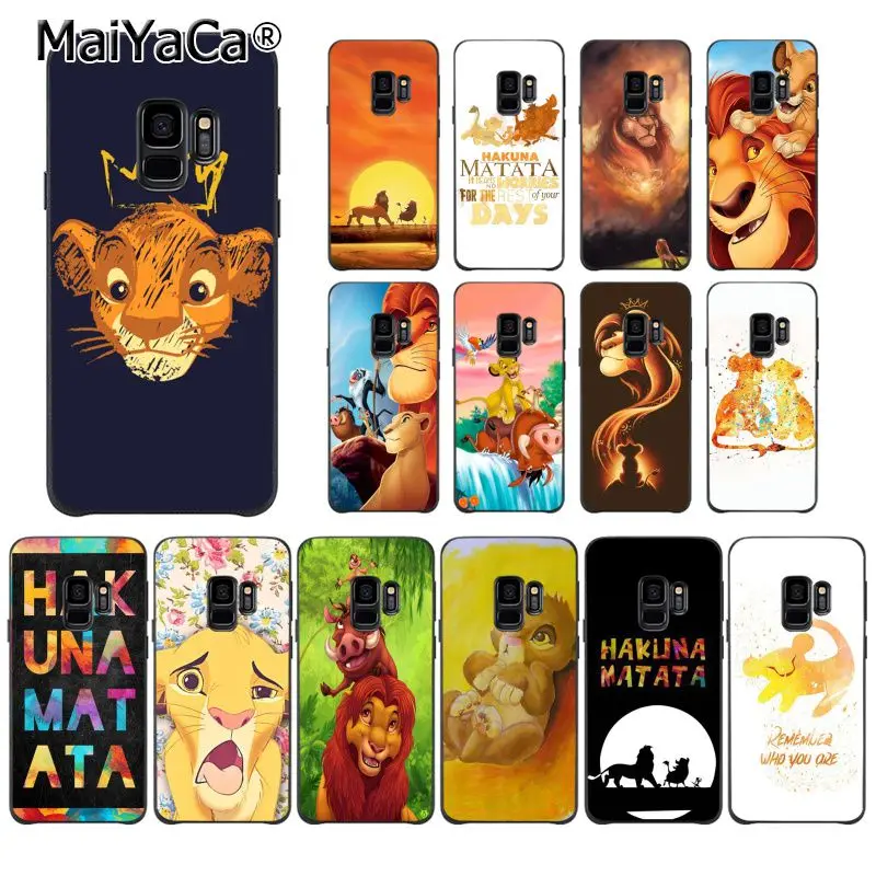 

MaiYaCa The Lion King Coque Shell Phone Case for Samsung Galaxy S7 S6 edge plus S5 S9 S8 plus S10 S10Plus S10E Case