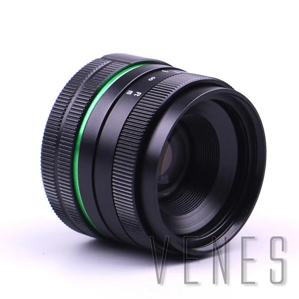Green circle Lens 35mm Upgraded Style Manual Iris Lens Suit For Fuji, Canon, Nikon, Sony, Oly.mpus