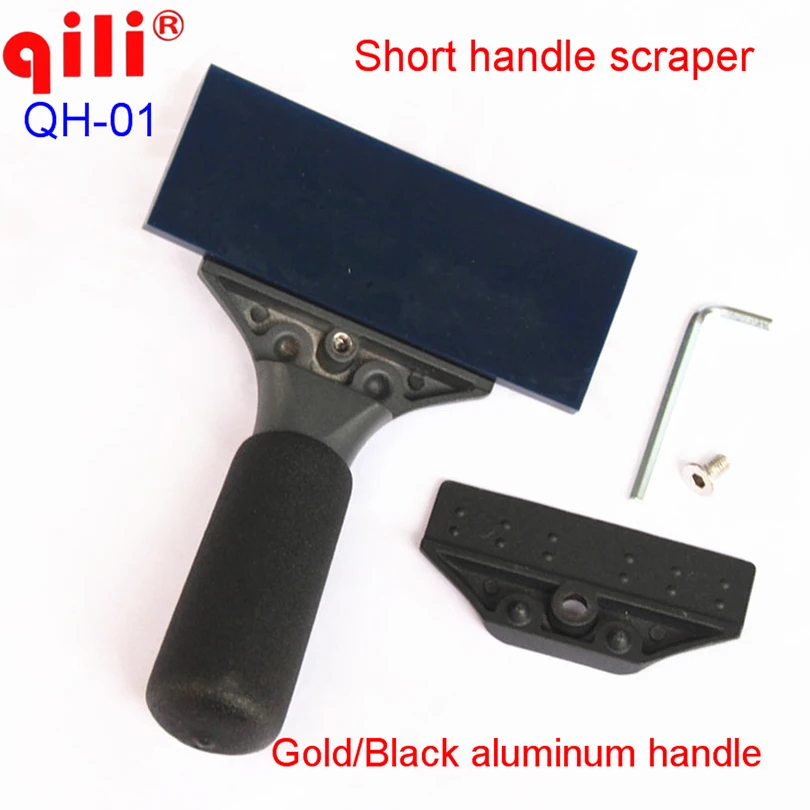 

With Blue Max Rubber blades Aluminum handle Scraper Tools with Gold/ Black Color Home Office Window Film Installation Squeegee