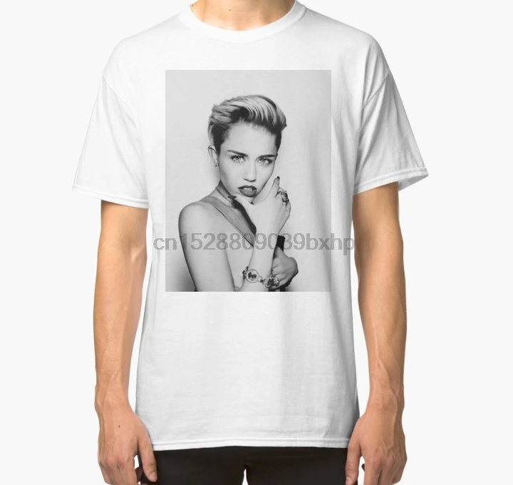 

Men Short sleeve tshirt Miley Cyrus Classic T Shirt Women t-shirt