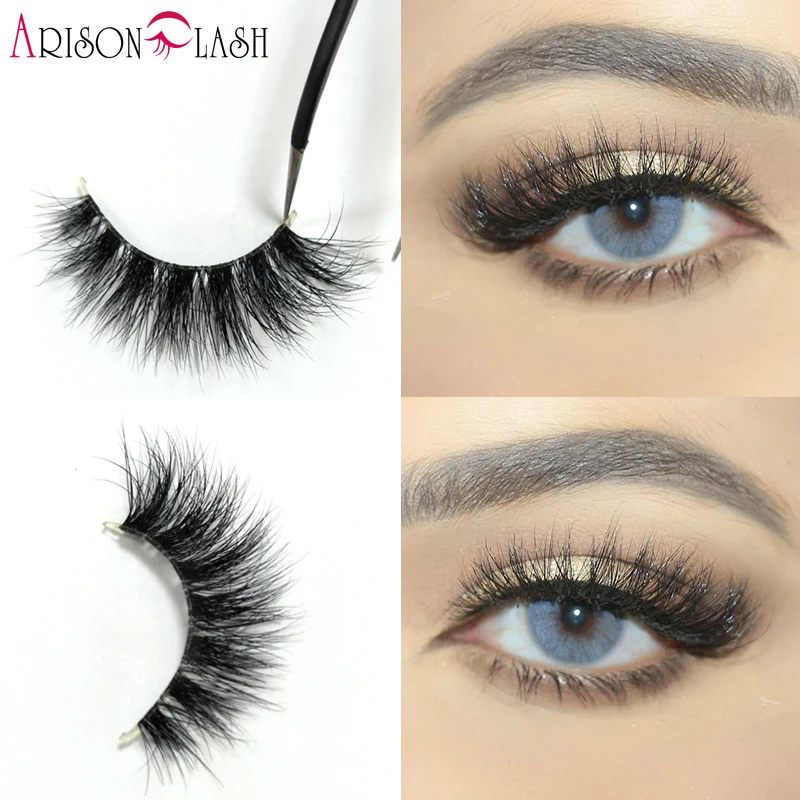 

3D mink eyelashes invisible band full strip lashes winged styles Transparent Plastic Mink False Lashes extension natural long