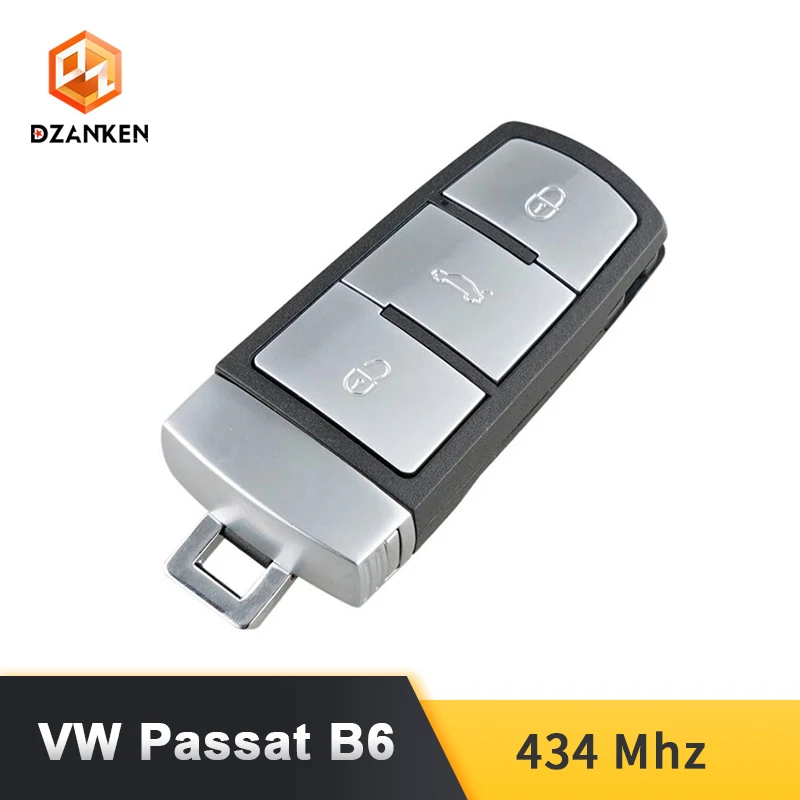 Dzanken 3 Botons дистанционный ключ автомобиля для VW Passat B6 3C B7 Magotan CC и чипа транспондера