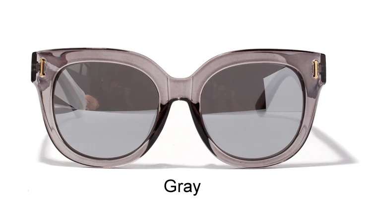 Ralferty, корейские негабаритные Квадратные Солнцезащитные очки, для женщин и мужчин, пластиковая оправа, солнцезащитные очки, UV400, уличные очки, зеркальные очки, 1784 - Цвет линз: Серый