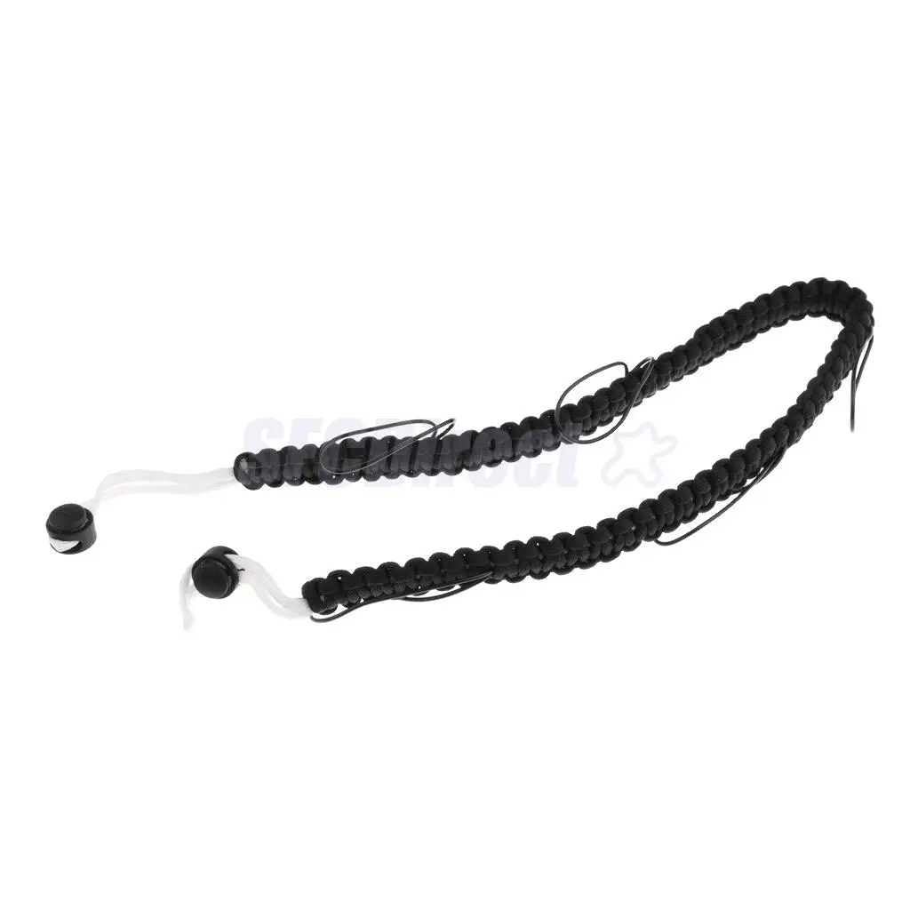  Nylon Braided Paracord Fly Fishing Lanyard Fishing Forceps Line Cleaner Nipper Patch Holder Tools Neck Strap