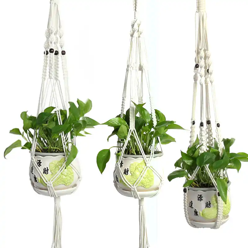 modern home decor jute macrame plant hanger hanging planter