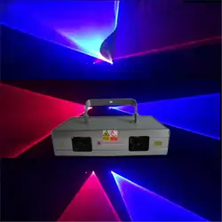 Горячая Распродажа двойной головкой Красный голубой луч лазерной Светильник Освещение сцены DJ диско лазерное шоу проектор для домашнего
