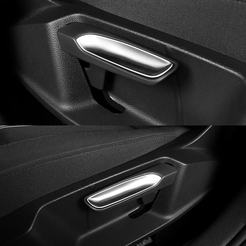 

2PCS/SET Car seat adjustment wrench ABS decorative sequins For 2016 Touran Tiguan 2017 Tiguan L 2014 2015 Golf MK7 cover trim