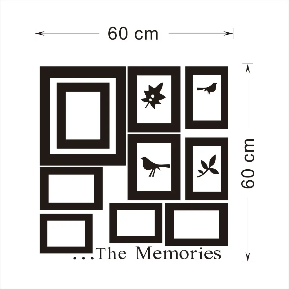 Conjunto de marcos de fotos de 10 x para fotos de boda en negro y negro, marcos de fotos, adhesivos decorativos para el hogar, DIY, extraíble, nueva gota envío Conjunto de marcos de fotos de 10 x para fotos de boda en negro y negro, marcos de fotos, adhesivos decorativos para el hogar, DIY, extraíble, nueva gota envío