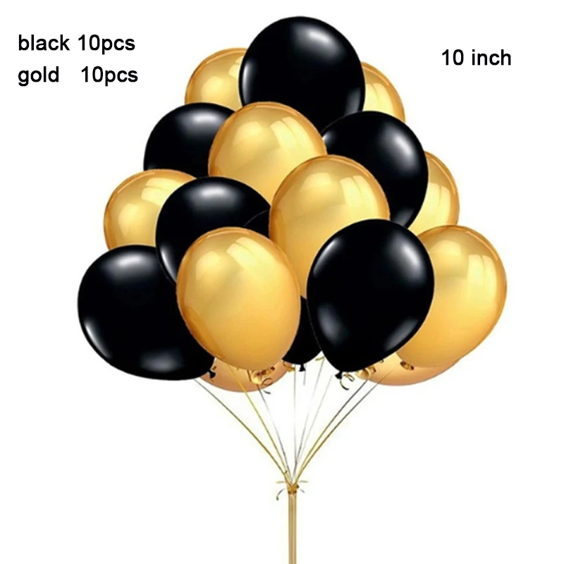 Индивидуальное украшение на день рождения, Черное золото, 18, 30, 40, 50, 60, 70, для девочек, украшения для дня рождения, для взрослых, Висячие завитки, набор, сделай сам