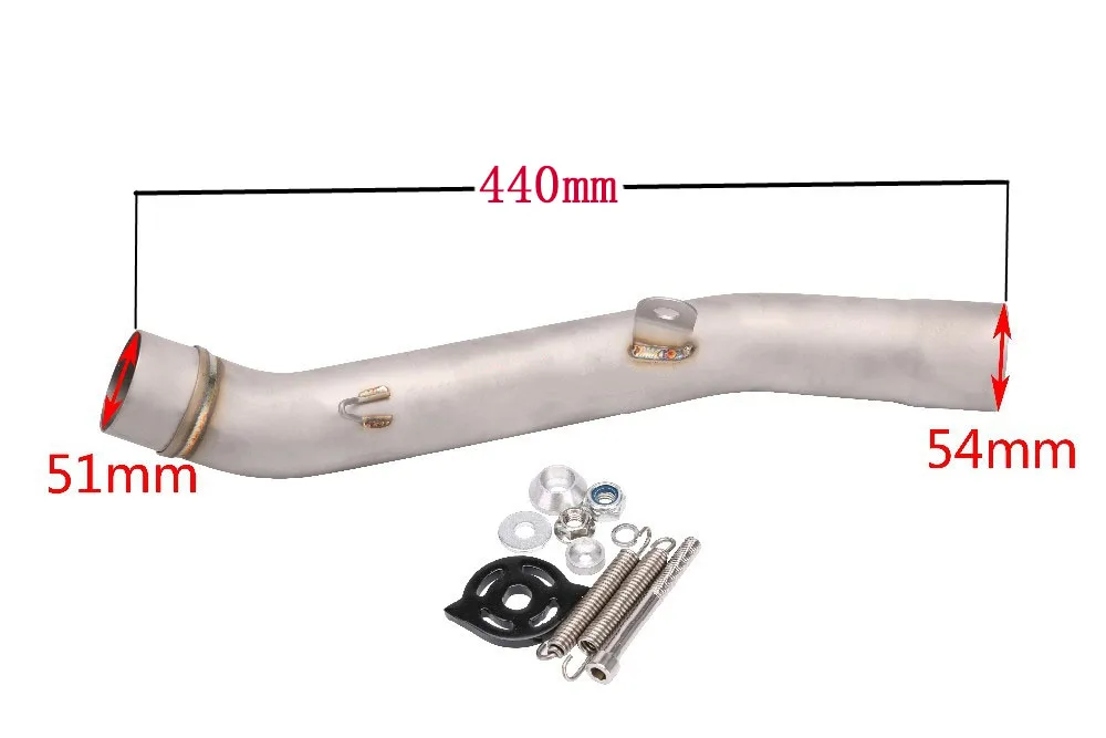 Z800 Z750 moto rcycle de Escape medio enlace adaptador de tubo conector escapar moto para Kawasaki Z800 Z750 conectar el tubo