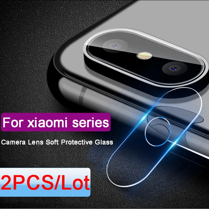 

2PCS Camera Lens Glass For Redmi Note 7 Pro Screen Protector For Xiaomi Pocophone F1 Mi A2 Lite A1 Max 3 8 SE 9 Protective Glass