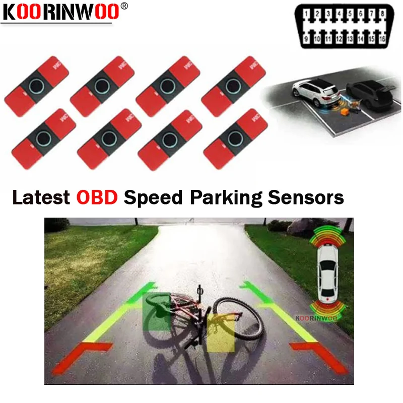 Автомобильная парковочная система Koorinwoo Parkmaster переднего входа OBD видеодатчики