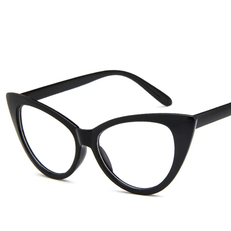 Сексуальные солнцезащитные очки "кошачий глаз", Ретро стиль, Винтажные Солнцезащитные очки, женские солнцезащитные очки "кошачий глаз", стильные брендовые дизайнерские очки, UV400 - Цвет линз: Clear
