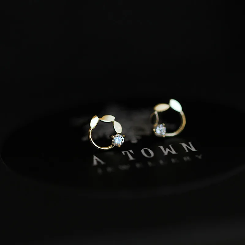 

ZTUNG GUP7 women fine jewelry,925 silver round ear stud,fashion delicate women earring