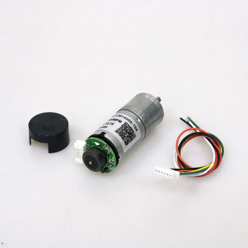 

DOIT 25-370 12V 180rpm DC Motor with Encoder 180rpm Phi 4mm Deceleration Motor High Torque Motor for Robot Car Chassis diy rc