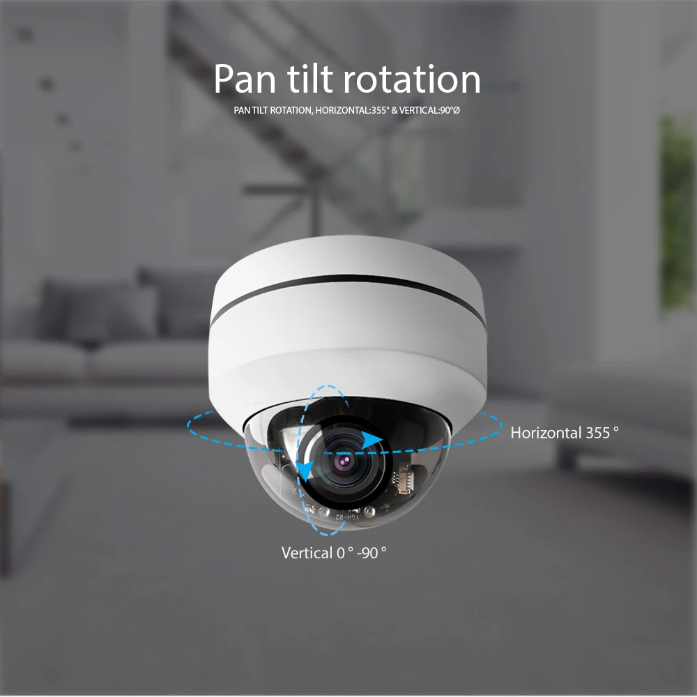 2,5 дюймов HD 1080P Беспроводной Wi-Fi PTZ купольная IP камера наружного наблюдения камера безопасности s моторизованный 4X зум объектив CCTV Cam