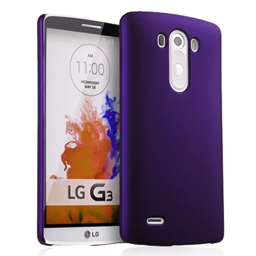 Матовая Пластик Coque 5.5For Lg G3 чехол для Lg G3 D855 D856 D857 D859 телефона чехол-лента на заднюю панель - Цвет: purple