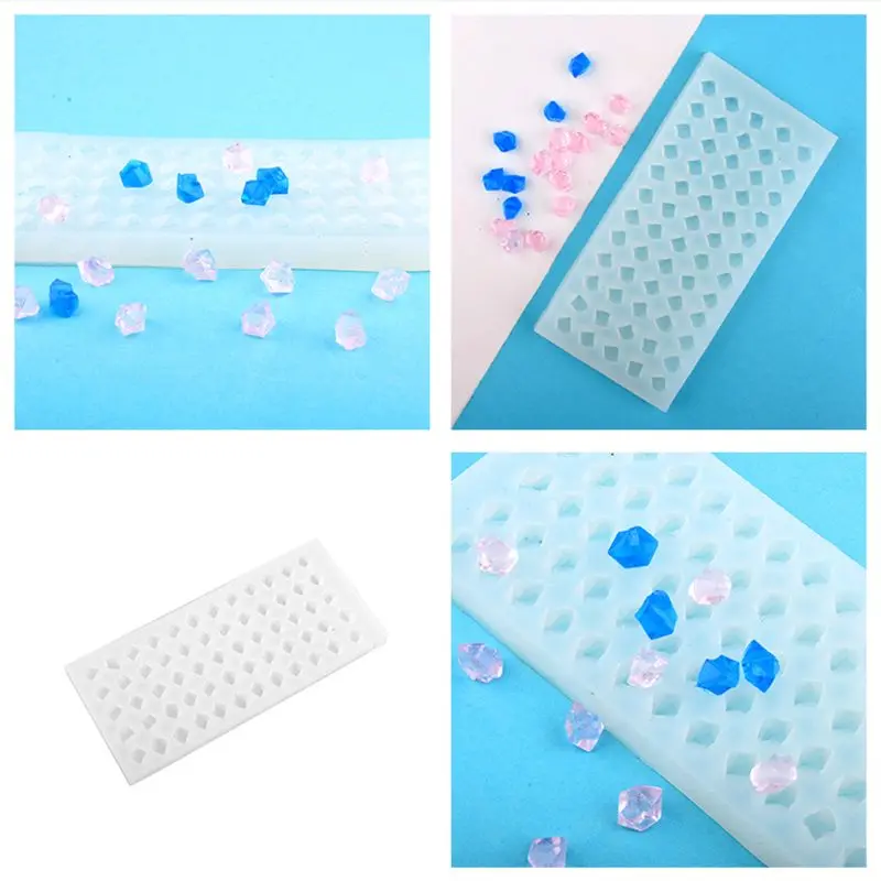 

JAVRICK 1 Pc Acrylic Ice Block Irregular Stone Silicone Mold Epoxy Resin Jewelry Making Tools For Necklace Pendant