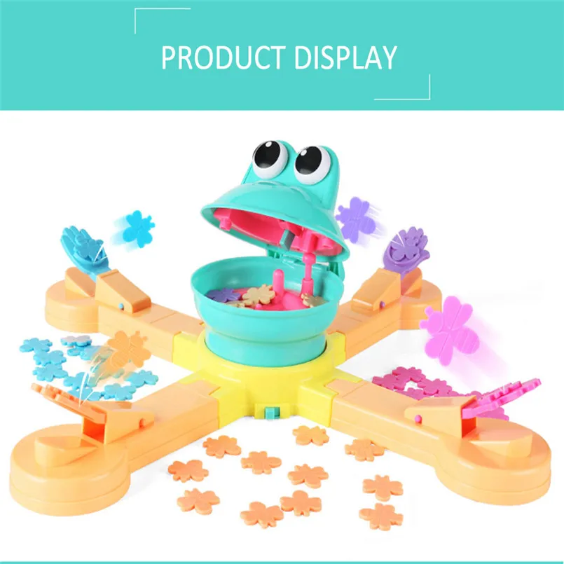 Educational Toy Parent-Child Desktop Interactive Game Feeding Toy Frogs Swallowing Bees Multi-Player Funny Game Toys 40JU27