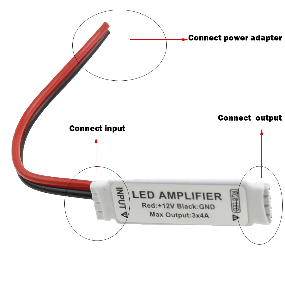 DC 5 V-24 V светодиодный усилитель мини контроллер для 5050 3528 SMD RGB/RGBW/RGBWW RGBCW светодиодный полосы светильник Репитер сигнала мобильного телефона аксессуар JQ