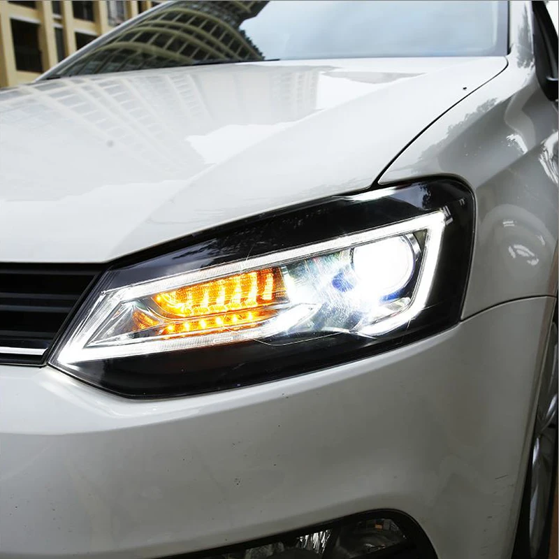 VLAND фара для Volkswagen Polo светодиодный фары 2009 2010 2011 2012 2013 передние фары