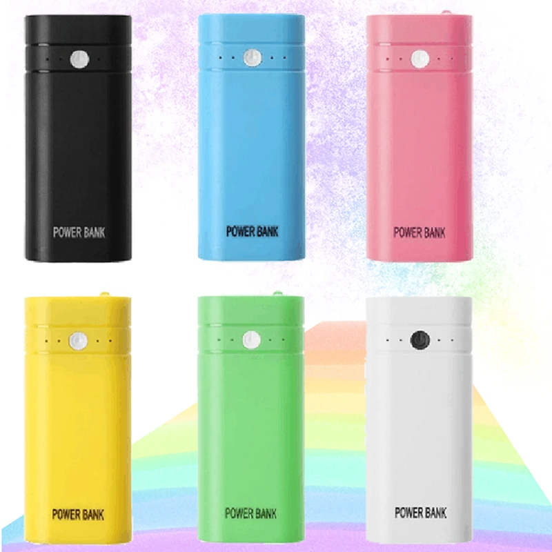 

Kebidumei Mini DIY 2*18650 Battery Charger Power Bank Holder Box Shell Case Kit With Flashlight For Smart Phone