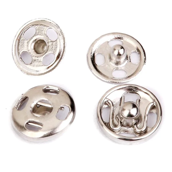 Sew on Snaps Fasteners Button Poppers 10mm Pack of Approx. 50 Sets