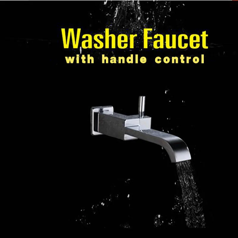 

Bathroom Faucet Accessories Solid Brass Chrome Finished In-Wall Shower Spout tap washer faucet with handle control