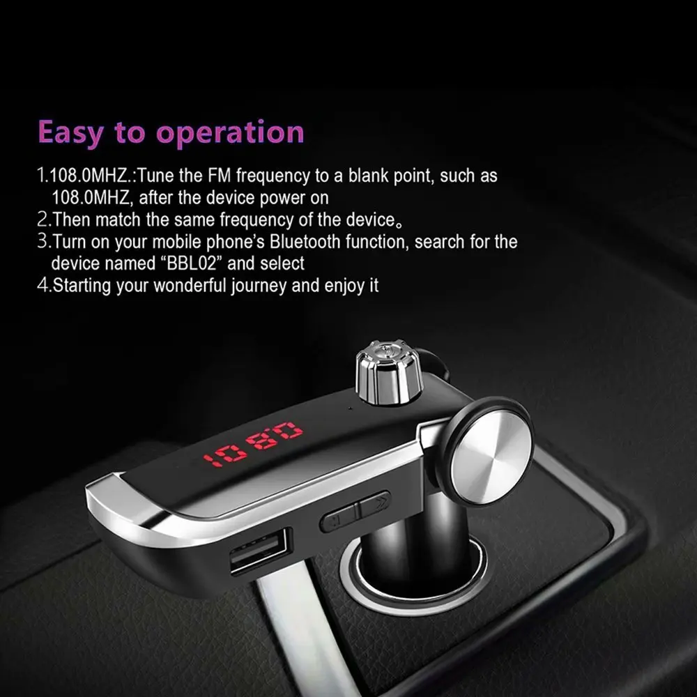 Громкой связи Bluetooth автомобильный комплект 2 USB Автомобильное зарядное