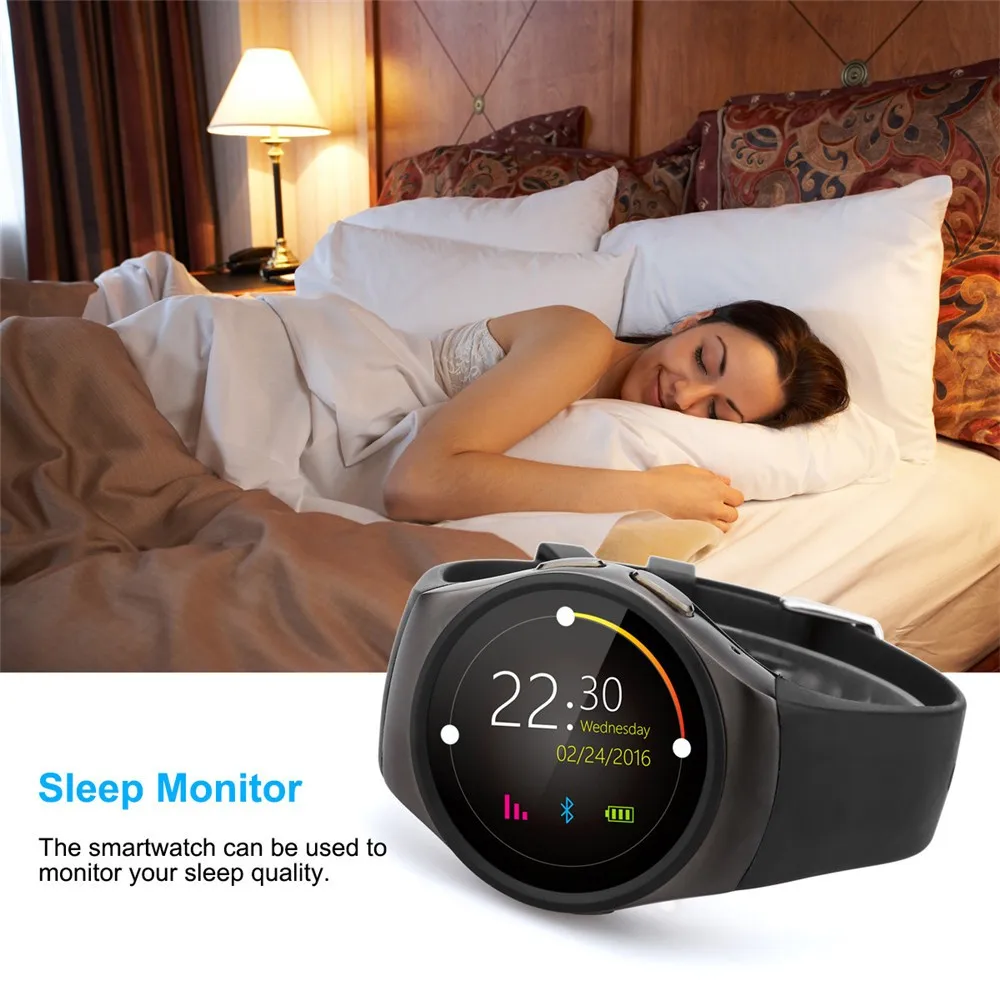 2016 New Product KW18 Smart Watch Android IOS Digital watch Bluetooth Reloj Inteligente SIM Round Heart Rate Monitor Watch Clock19