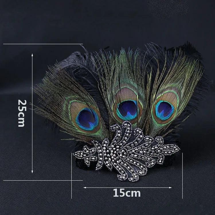 Gadis Indian Peacock Feather Headdress 