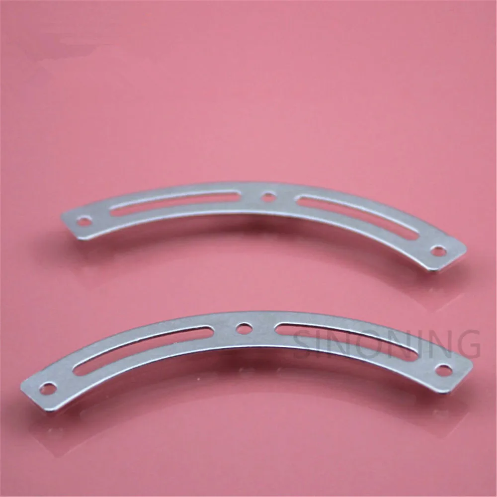 10pcs Flat arc iron piece technology building block parts double groove flat arc piece