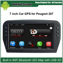 Upgraded Original Car Radio Player Suit to Peugeot 207 Car Video Player Built in WiFi GPS
