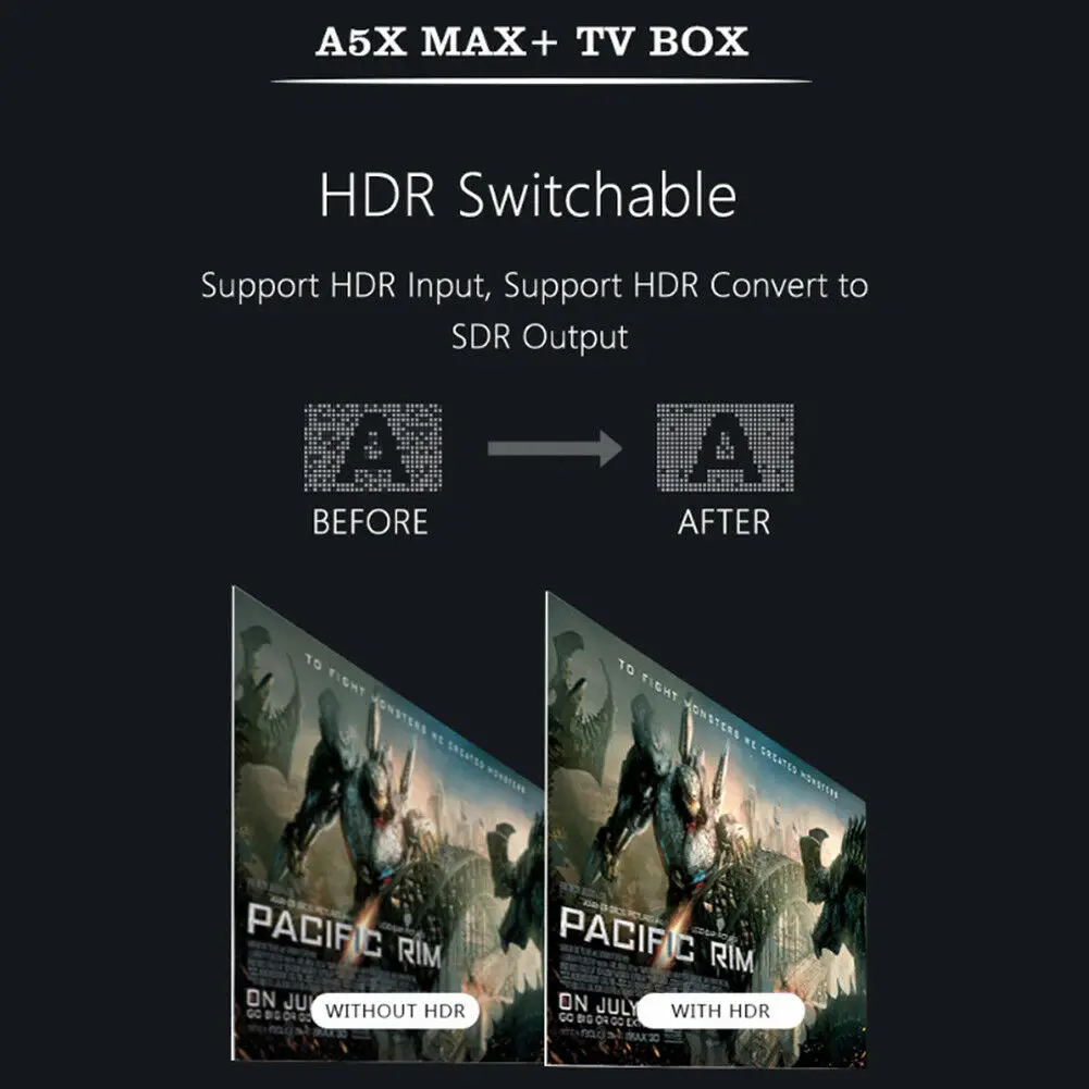 4GB+ 32GB H256MAX+ Smart tv BOX Android 8,1 Четырехъядерный 4K WiFi ТВ-приставка 4K 3D