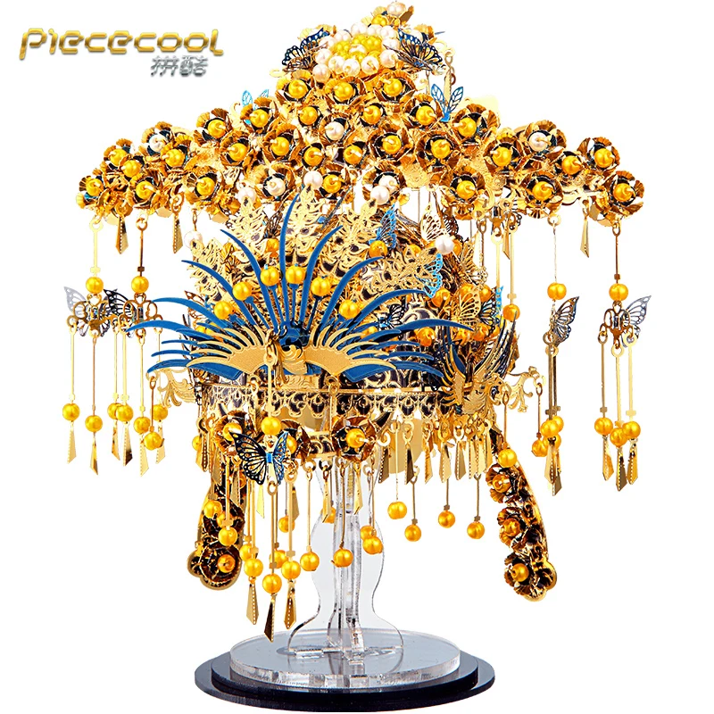 

Piececool Phoenix Coronet Model 3D laser cutting Jigsaw puzzle DIY model Nano 3D Metal Puzzle Kids Educational Puzzles Toys