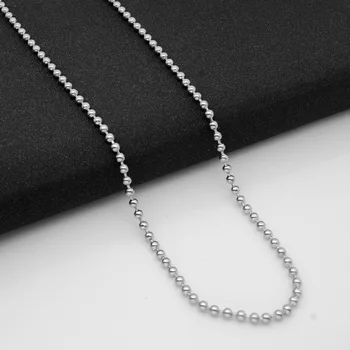 

316 Stainless Steel Men Necklace Beads Type Titanium Steel Jewelry Chain Diy Accessory For Men Length Size For Necklace Chain