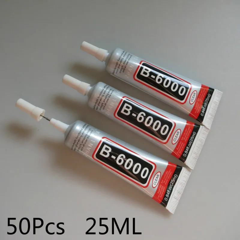50 Pcs New B 6000 / B6000 Glue 25 ML Crystal Rhinestone Glue Touch