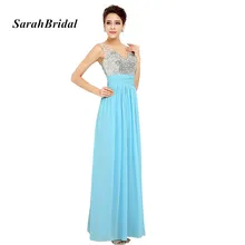 Luxury Beading Crystal V Neck font b Evening b font font b Dresses b font A