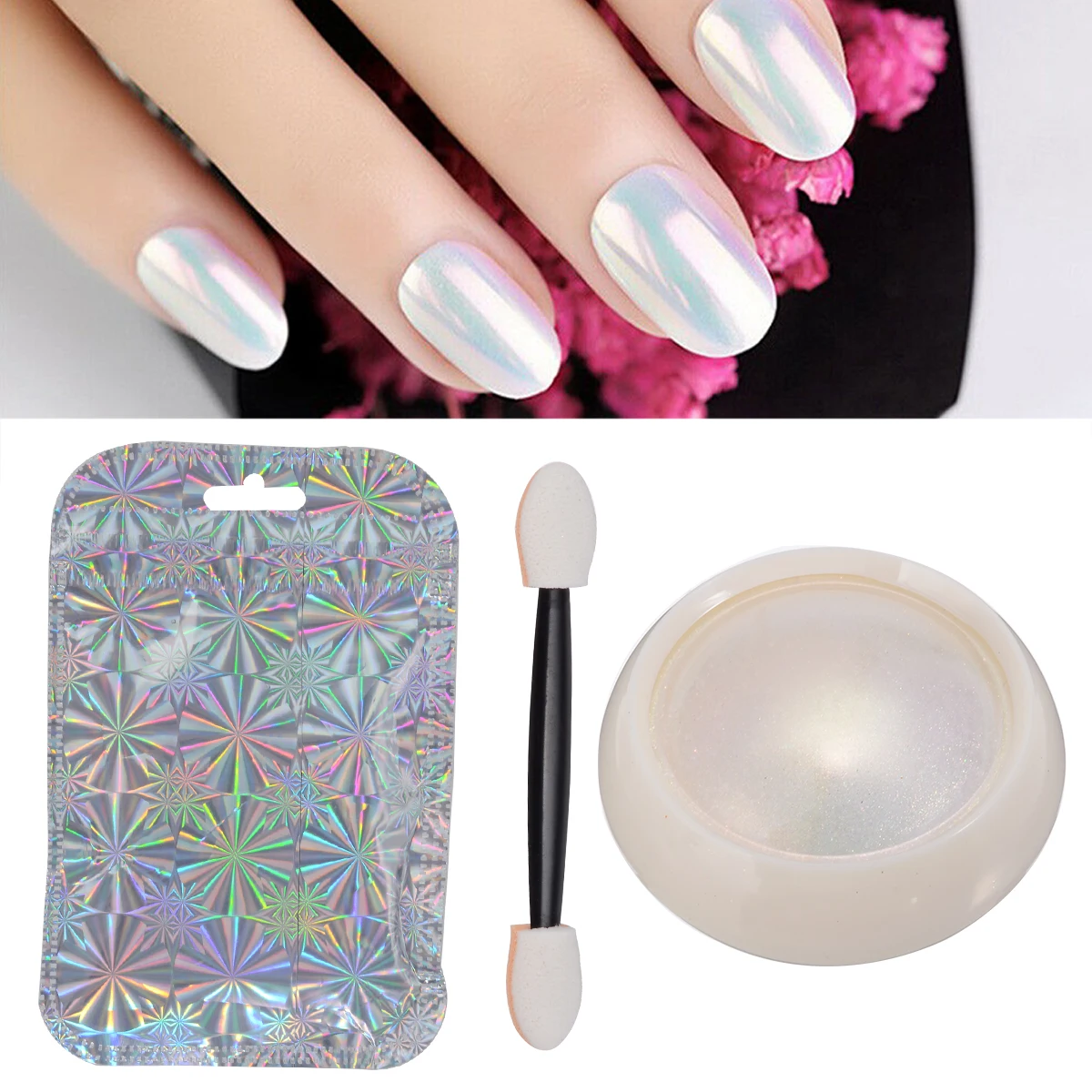 0.3g Nail Mirror Glitter Powder Neon Mirror Nail Powder Chrome Nail Art Pigment Manicure Decoration