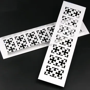 

5pcs/lot Width 8cm Aluminum Air Vent Ventilator Grille Cover Ventilation For Closet Shoe