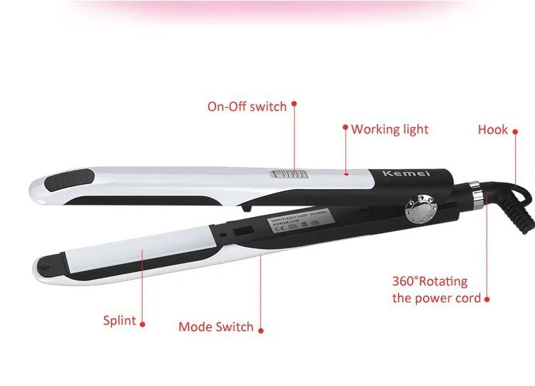 Kemei320 Flat Iron Выпрямление Утюги Для Укладки Инструменты 110 В~ 240 В Профессиональный Выпрямитель Для Волос