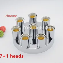 Белый Потолочная пластина с несколькими держатель лампы для Бра кафе Костюмы магазине исследование люстра Аксессуары к осветительным приборам DIY