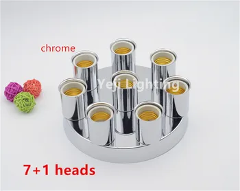 

white ceiling plate with Multiple lamp holder for Wall lamp bar cafe Clothing store Study chandelier Lighting Accessories diy