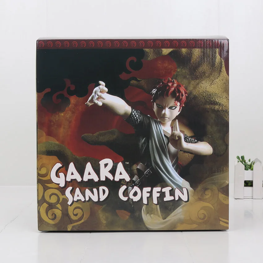 17 см Гаара фигурка Наруто uzumaki Naruto Gaara песок гроб Kazekage Toynami ПВХ фигурка игрушка - Цвет: Gaara with box