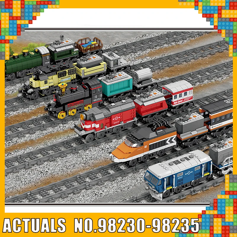 

KAZI 98230 Technic Battery Powered Electric Train City Rail Creator Building Blocks Bricks Sets Toys Compatible With Legoings