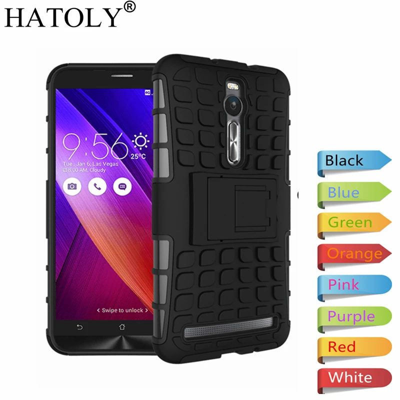 HATOLY For Asus Zenfone 2 ZE551ML Case 5.5" Heavy Duty Armor Shockproof Hard Silicone Phone Case