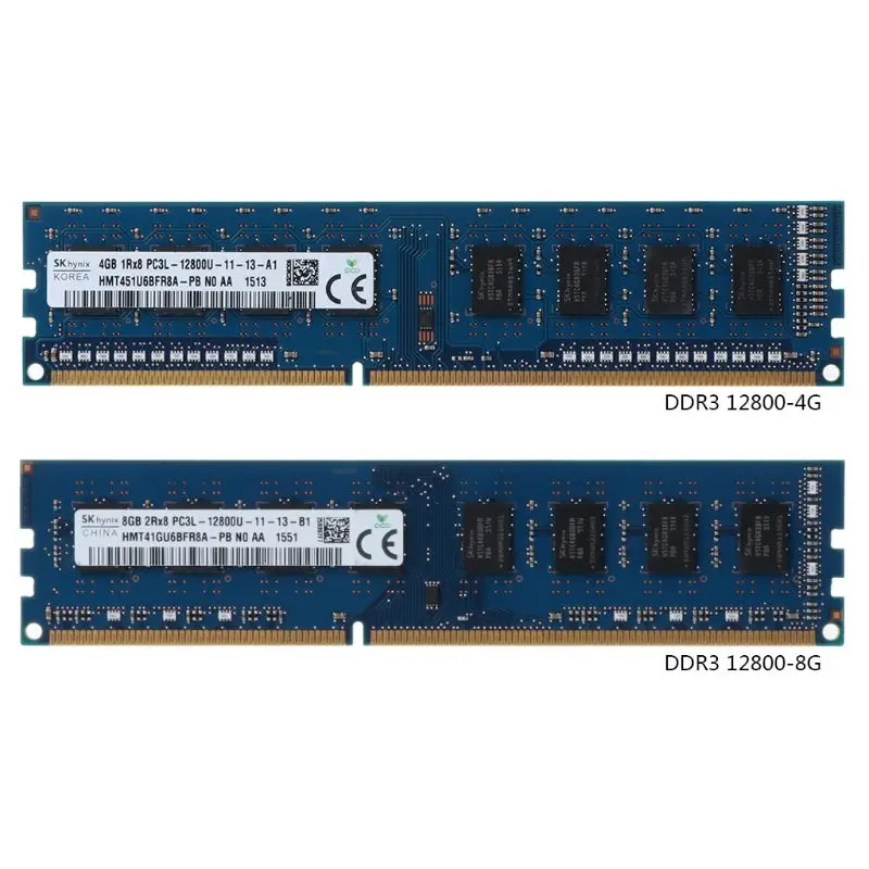 

New 4GB/8GB DDR3 PC3-12800S 1600MHz PC12800 RAM DIMM Module For Hynix Chipset PC Desktop Memory